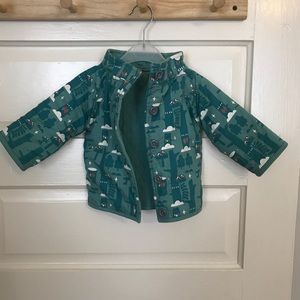 Quilted Forest Animal Baby Jacket